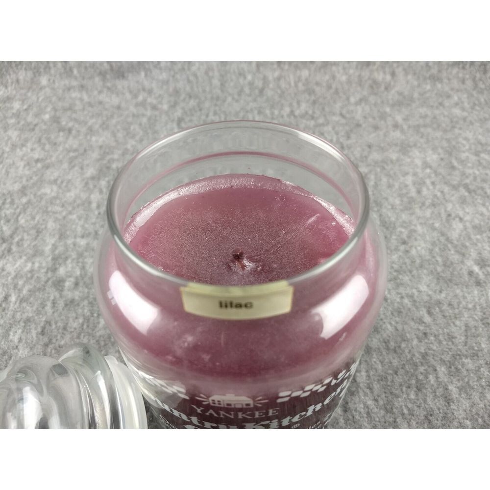 Yankee Candle Country Kitchen Retired Lilac 22oz‎ Classic Jar VTG 80s NOS NEW - Picture 3 of 16